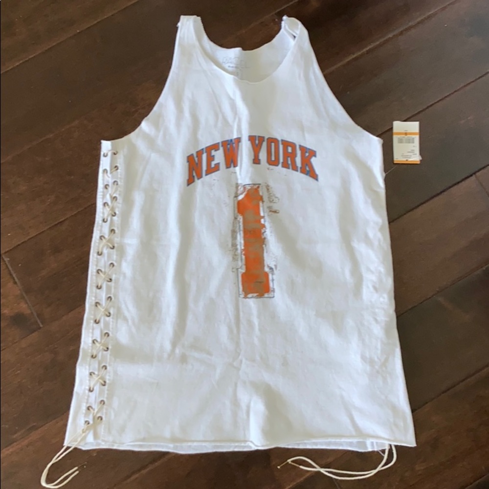 New York Knick’s Lace Up Tank #1 NWT